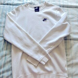 Nike bright white sweatshirt